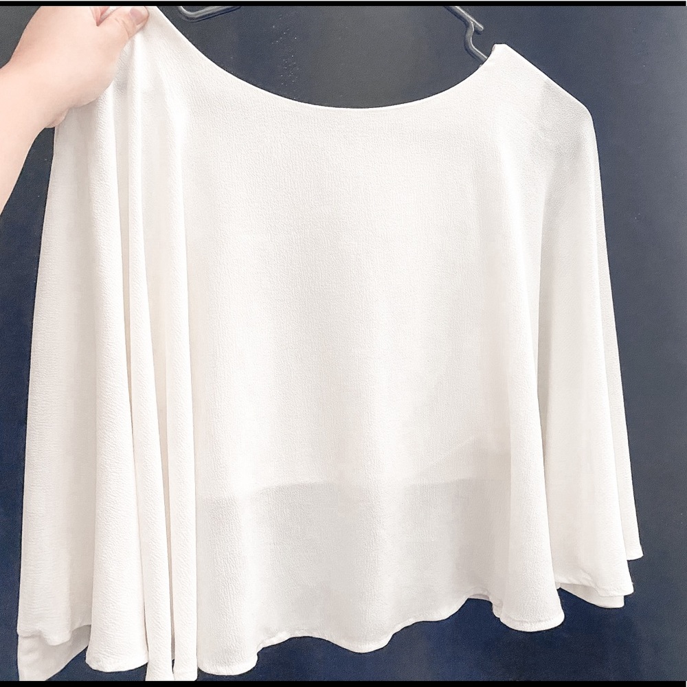 White formal top